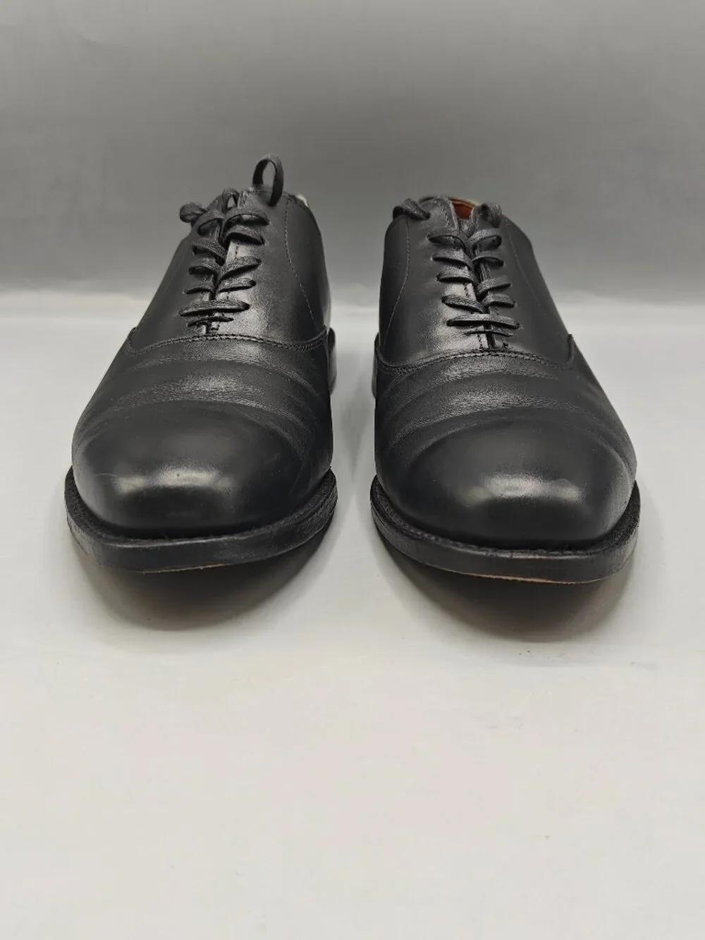 Allen Edmonds Carlyle Oxford Mens 9.5 D Black Good Leather Dress Shoes 8830